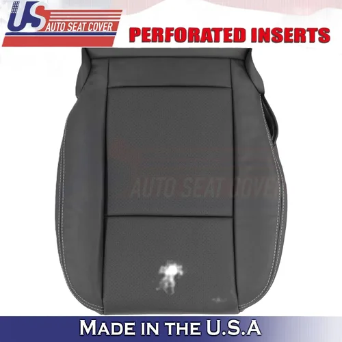 Miniatura 2 de U.S.AutoSeatCover 2011 2012 2013 Compatible con Dodge Charger Front Driver Side Bottom Funda de asiento de cuero BLK
