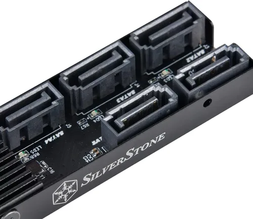 Miniatura 7 de Silverstone Tecnología ECS07 Tarjeta de expansión de almacenamiento PCIe M.2 PCIe de 5 puertos SATA Gen3 6Gbps no RAID M.2, SST-ECS07