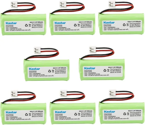 Kastar Paquete de 8 baterías de repuesto para AT&T BT8001 / BT8000 / BT8300 / BT184342 / BT284342 / AT3211-2 / 89-1335-00 / 89-1344-01 /