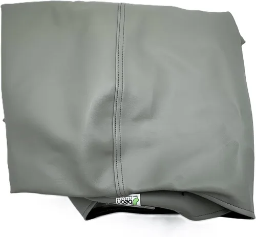 Miniatura 18 de Puf grande de vinilo marino – Puf impermeable para barcos y piscinas – con cuentas de poliestireno y silla rellena de espuma CertiPUR para adultos