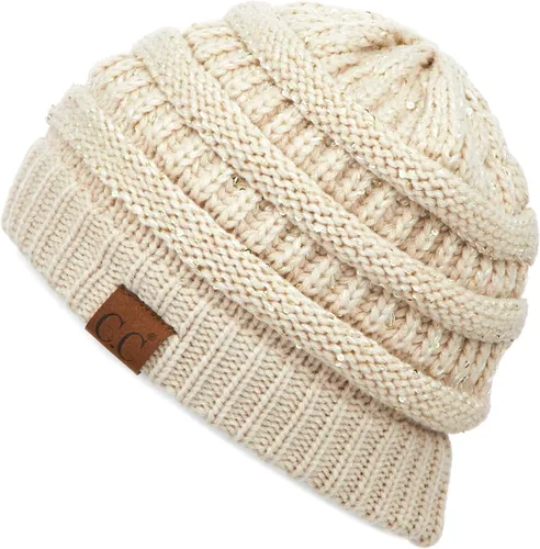 Miniatura 56 de C.C Trendy Warm Chunky Soft Stretch Cable Knit Beanie
