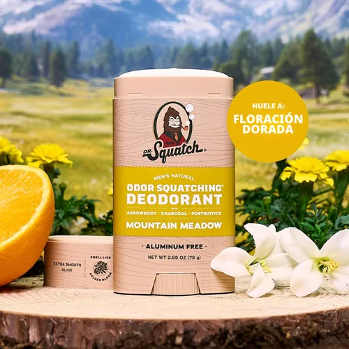 Miniatura 3 de Dr. Squatch Desodorante natural para hombre, desodorante natural sin aluminio para hombres con carbón y postbióticos para protección contra olores
