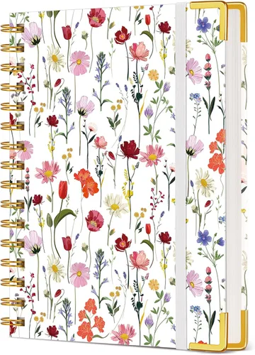 Miniatura 17 de Diario en Espiral Lindo para Mujeres, Cuaderno de 200 Páginas con Líneas 8.5” x 11”, A4 de Gran Tamaño con Tapa Dura en Espiral con Papel Grueso