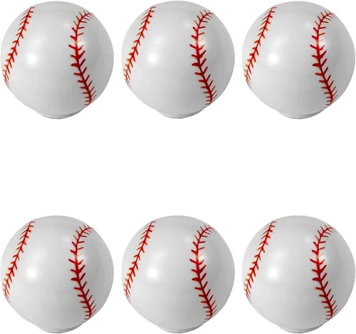 Baseball Dresser Knobs, [6 Pack] Ball Decorative Cabinet Knobs, Sport Knobs for Kids Boys Dresser Drawer/Cabinet/Door