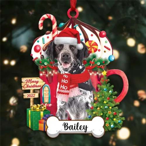 Miniatura 40 de Amantes de los perros de Navidad – Navidad de perros disponibles para muchos perros Shi Tzu – Adorno con forma personalizada, adorno de Navidad