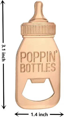 Miniatura 7 de Paquete de 24 abridores de biberones para recién nacidos, regalos de devolución de fiesta de baby shower para invitados, abridores de botellas