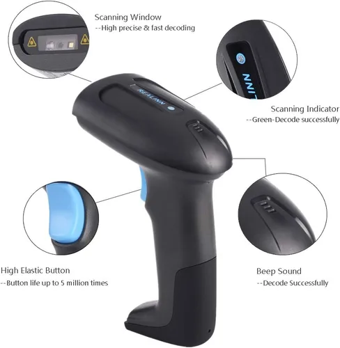 Miniatura 6 de REALINN Escáner de código de barras USB 2D QR con cable, lector de código de mano automático a prueba de polvo, impermeable, a prueba de golpes