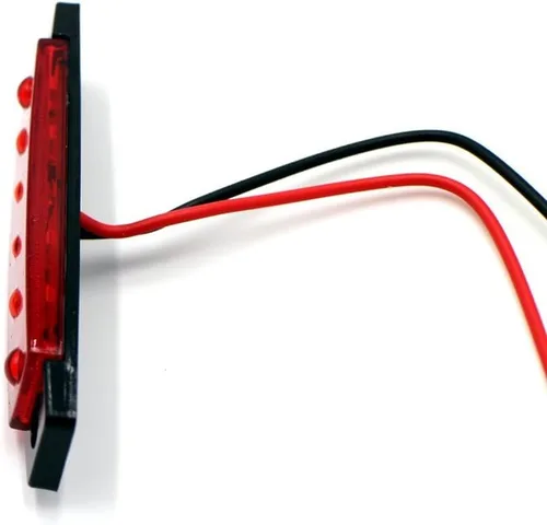 Miniatura 4 de TMH 20 luces LED de 3.8 pulgadas ámbar + luz roja, 6 luces de marcador laterales, luces de marcador de remolque, lámpara de marcador lateral trasera
