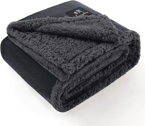 Miniatura 22 de Luciphia Manta de cama impermeable lavable, suave forro polar sherpa reversible para cachorros para perros medianos y grandes, funda protectora