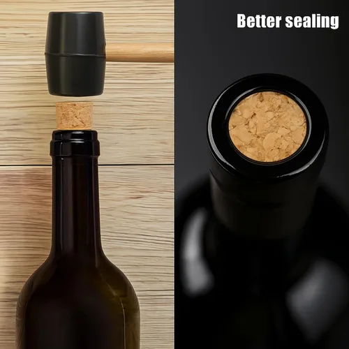 Miniatura 4 de Qunclay 300 corchos de vino de madera natural, tapones de corcho para botellas de vino, proyectos de manualidades, embotellado casero resistente a