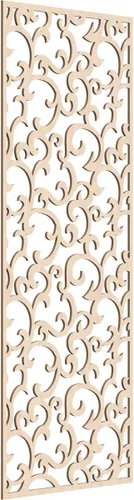 Miniatura 40 de Wheatland Paneles de pared decorativos de madera con calado, 9 3/8 pulgadas de ancho x 24 3/8 pulgadas de alto x 1/4 de alto, nogal
