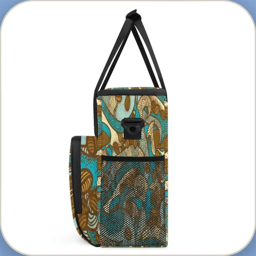 Miniatura 4 de Bolsa de café vintage bohemia para café, bolsa de transporte de viaje, bolsa de almacenamiento compatible con Keurig K-Mini o Plus, portátil