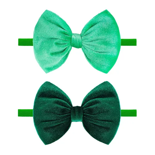 Miniatura 8 de YanJie Lazos de terciopelo para bebé niña, diademas de nailon suaves para recién nacidos, diademas hechas a mano para bebé, accesorios