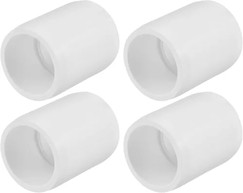 Miniatura 10 de SDTC Tech Paquete de 4 conectores de tubo de PVC de 3/4 pulgadas de 3/4 pulgadas de 3 vías, para estantes de PVC, marco de almacenamiento