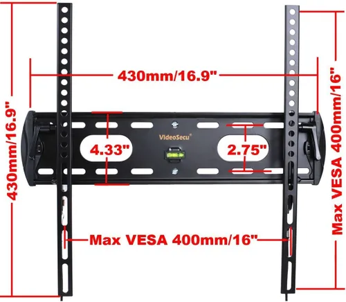 Miniatura 2 de VideoSecu Soporte de pared inclinable para TV TCL de 40 pulgadas, 40FS3850, 40FS3800, 40FS3750, 40FD2700, 32S3850, 32S3850, 32S3850A, 32S3850B