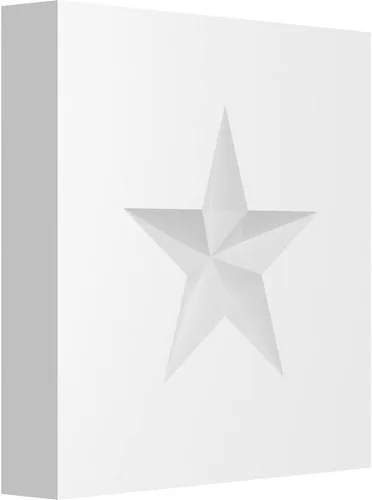 Miniatura 19 de Ekena Millwork ROSP080X080X050SDG06 Roseta de estrella Sedgwick estándar con borde cuadrado, 8 pulgadas de ancho x 8 pulgadas de alto x 1/2 "P