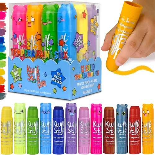 Miniatura 10 de The Pencil Grip pintura tipo témpera, sólida, Kwik Stix, de secado superrápido, en paquete de 12 (TPG-602)