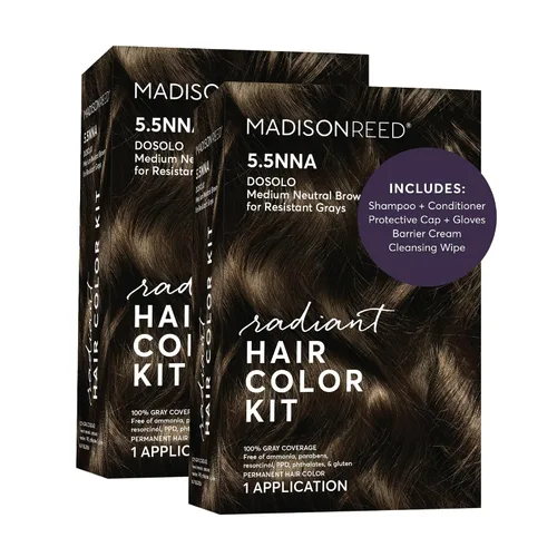 Miniatura 18 de Madison Reed - Kit de color de cabello radiante, tinte permanente para el cabello, 100 % cobertura de canas, sin amoníaco, castaño Catania 5NGM