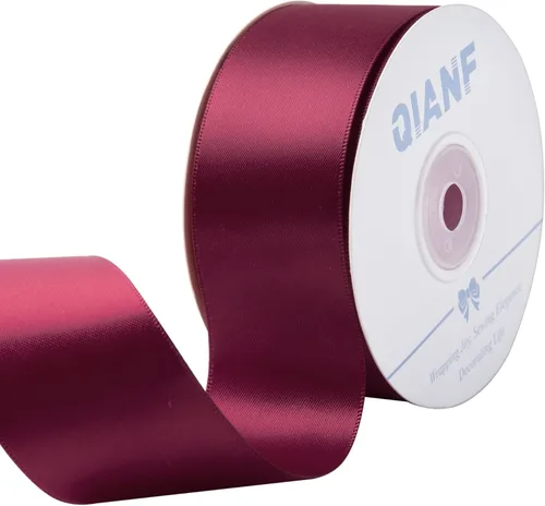 Miniatura 7 de QIANF Cinta plateada de satén de doble cara de 1-1/2 pulgadas para envolver regalos, lazos para el pelo, hacer cintas para el cabello, bandas