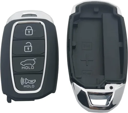 Miniatura 2 de Funda para llavero compatible con Hyundai Kona Santa Fe Elantra GT Veloster Accent Venue 2019 2020 2021 2019 2020 2021, repuesto (negro)
