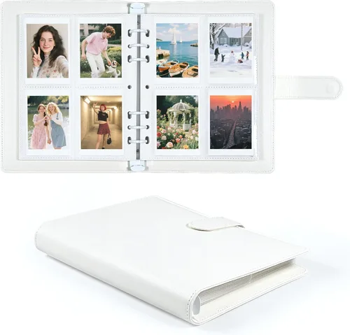 Miniatura 16 de Carpeta para tarjetas fotográficas A5 Kpop con 30 páginas de tarjetas de 4 bolsillos, Carpeta A5 de 6 anillos álbum coleccionador de tarjetas
