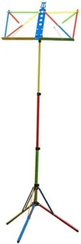 Miniatura 5 de Paititi Soporte de música plegable resistente y duradero con bolsa de transporte, color negro