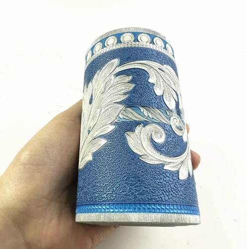 Miniatura 5 de Moyishi Papel de pared 3D de peonía real de 16.4 ft, fácil de aplicar (azul oscuro)