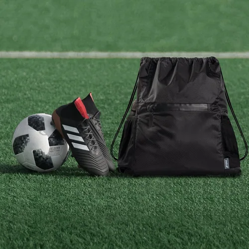 Miniatura 2 de pack all Mochila con cordón, bolsa de gimnasio deportiva resistente al agua, bolsa de entrenamiento ligera con bolsillo impermeable con cremallera