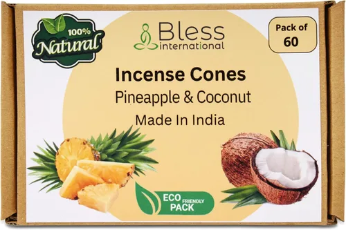 Miniatura 30 de Bless International Flor de naranja 100% natural - Conos de incienso hechos a mano, sumergidos a mano, orgánicos, sin productos químicos