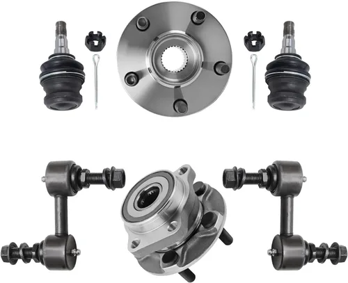 Miniatura 108 de Detroit Axle - Kit de extremo delantero RWD para Chrysler 300 Dodge Challenger Charger Upper Lower Control Arms rótulas de rodamiento de rueda Bujes