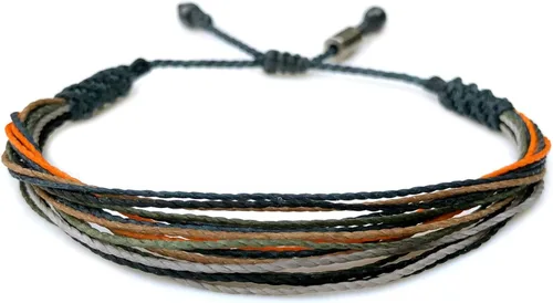 Rumi Sumaq Pulseras de Orgullo y Bandera del País con Atadura de Tirón — Pulseras Macramé Trenzadas a Mano, Nudo de Pescado y Trenzadas Ajustables