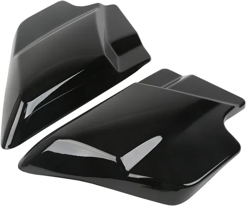 Miniatura 5 de XMT-MOTO - Par de paneles de cubierta lateral de batería para Harley Touring Road King Street Glide Electra Glide 2009 y posterior, negro brillante