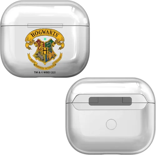 Miniatura 6 de Head Case Designs Harry Potter Gryffindor Crests and Shields - Funda de cristal duro transparente compatible con Apple AirPods 3 3ª