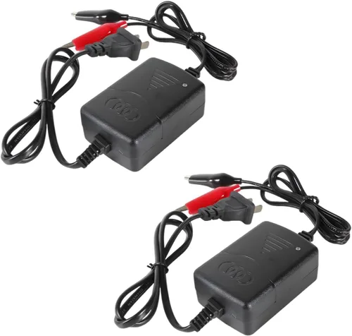 ZIMISI Cargador de batería de plomo ácido sellado (SLA) de 12 V 1300 mA, mantenedor de cargador automático de goteo con protección contra