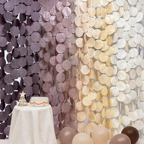 Miniatura 16 de Decoración para fiestas: telón de fondo amarillo degradado y papel de seda para cumpleaños, baby shower y más