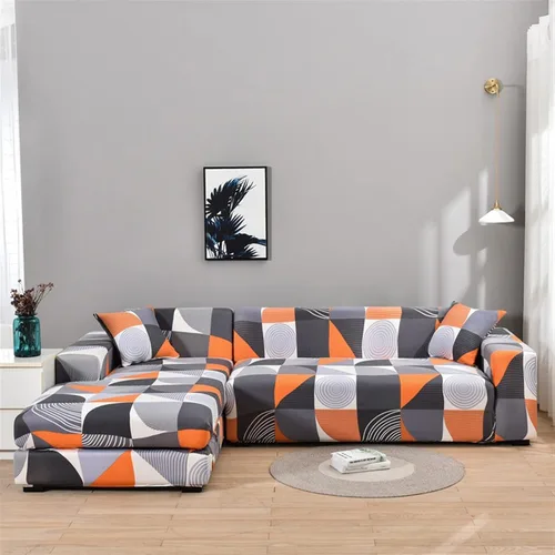 Miniatura 19 de MIPOPS Fundas de sofá 100% impermeables para sofás modulares en forma de L de 1, 2, 3, 4 plazas, funda elástica para sala de estar, protector de H