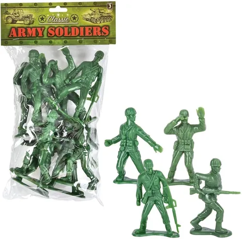 Miniatura 5 de Zugar Land Juego de figuras de acción de soldado de hombres del ejército de Estados Unidos grandes altamente detalladas. (4 pulgadas) de plástico.