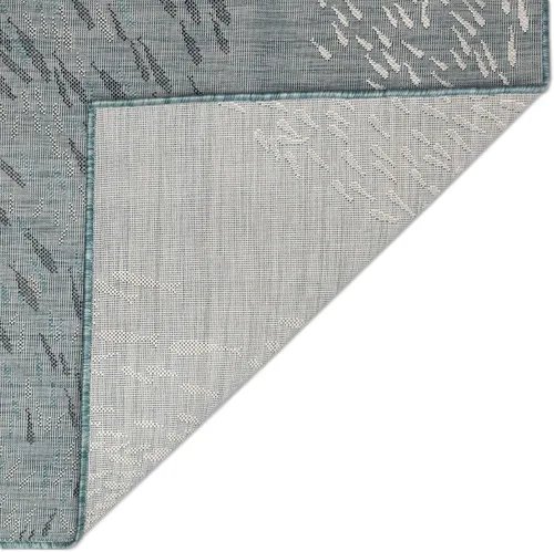 Miniatura 6 de Liora Manne Carmel - Alfombra decorativa de mezcla sintética para interiores y exteriores, de bajo perfil, contemporánea, decoración de peces Agua