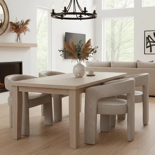 Miniatura 65 de HNY Silla moderna de cocina y comedor de estilo barril, silla de acento tapizada en cuero sintético PU con brazo, silla de lado de 47 cm de ancho