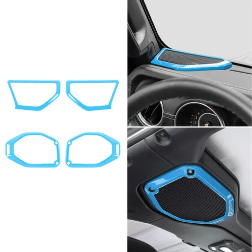 Miniatura 15 de RAZPOY Para JL 4 piezas una cubierta de altavoz de pilar para altavoz de techo, ajuste de audio compatible con Jeep Wrangler JL JLU y Gladiator JT