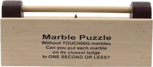 Miniatura 4 de Treasure Gurus 2 Marbles Puzzle Adulto IQ Juego Brain Teaser Juguete de Truco de Magia