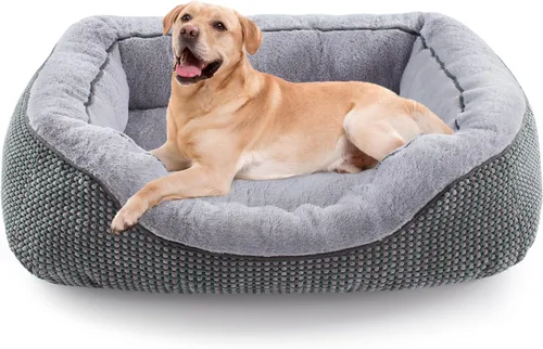 Miniatura 23 de INVENHO Cama para perros pequeños para perros pequeños, camas para gatos de interior, lavable, cama ortopédica para perros, cama cálida suave y Gris