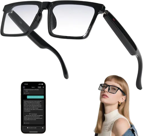 Miniatura 12 de Lentes de traducción Bluetooth inalámbricos inteligentes AI para hombres/mujeres con altavoces/Bluetooth y más de 140 idiomas traducción