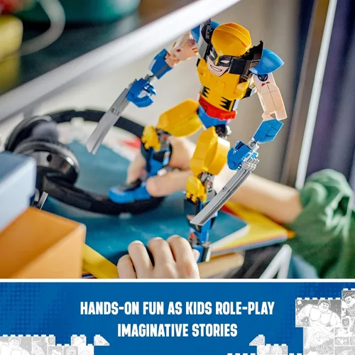 Miniatura 5 de LEGO Marvel Wolverine Figura de Construcción 76257 Figura de Acción de Marvel Construible, Figura Coleccionable de Marvel Completamente Articulable