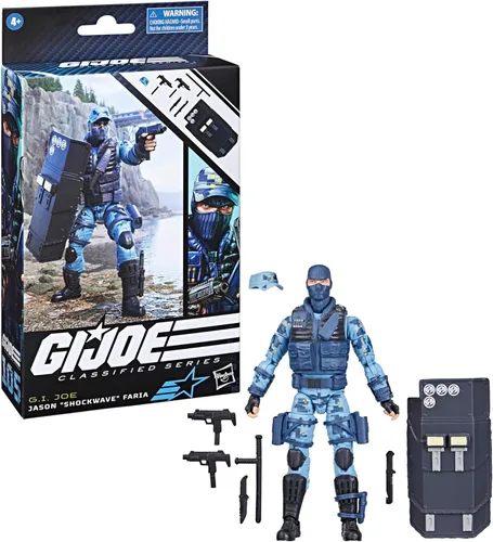 Miniatura 11 de G.I. Joe Classified Series Jason Shockwave Faria, figura de acción coleccionable, 105, figuras de acción de 6 pulgadas para niños y niñas, con 9