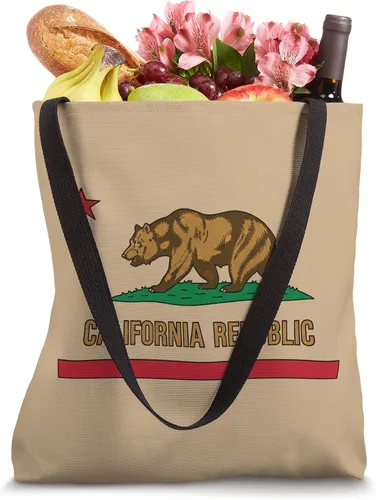Miniatura 4 de Bandera de oso de la República de California de los Estados Unidos - Bolsa de mano del orgullo del estado