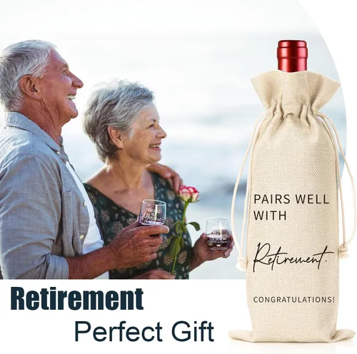 Miniatura 5 de Gran regalo de jubilación para mujeres y hombres 2026, regalo de jubilación para ella, él, amigos, colegas, profesores, enfermera, jefe, bolsa