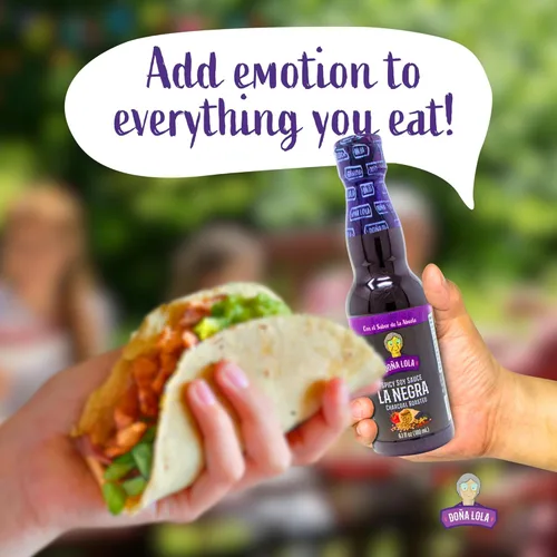 Miniatura 3 de DOÑA LOLA SALSA CALIENTE, 6.1 onzas líquidas, fabricada en México, sin sabores ni colores artificiales (salsa de soja picante La Negra)