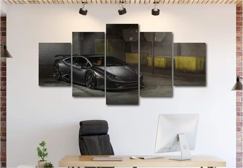 Miniatura 6 de 5 pósteres de lona de lujo de autos deportivos, superdeportivo, exótico, de lujo, moderno, decoración de pared