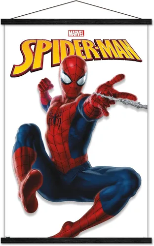 Miniatura 8 de Trends International Marvel Comics - Póster de pared con marco magnético de Spider-Man